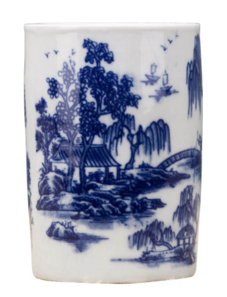 Blue and White Cylinder vase