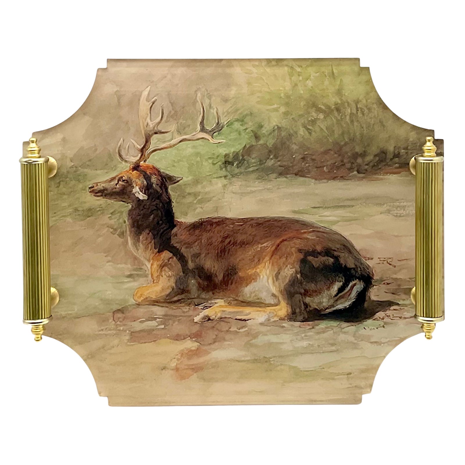 Bonheur Stag Acrylic Tray