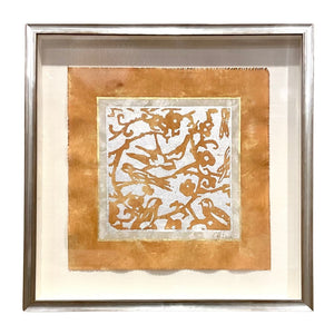 18" Gilded Textile Art