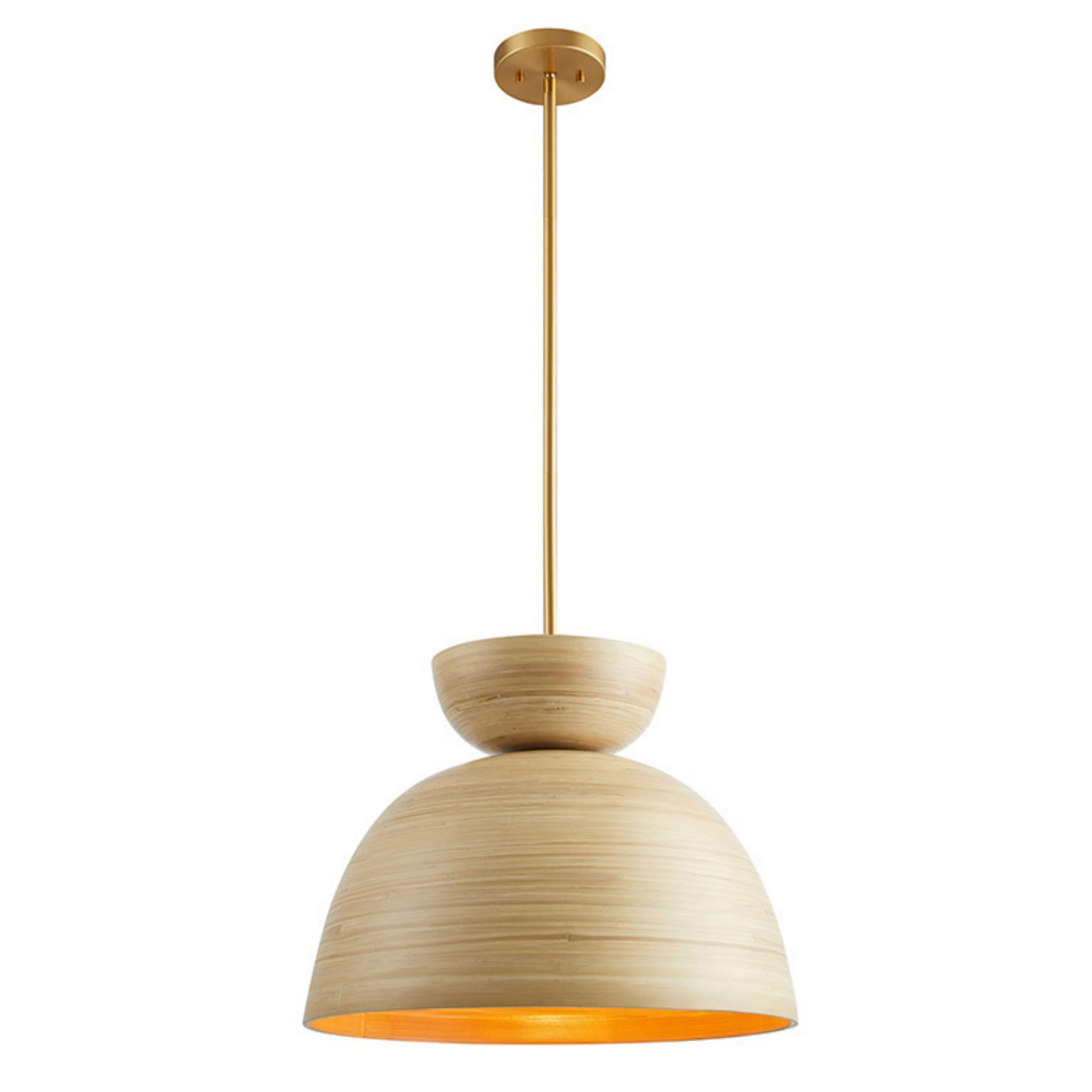 Agave Pendant in Natural Bamboo