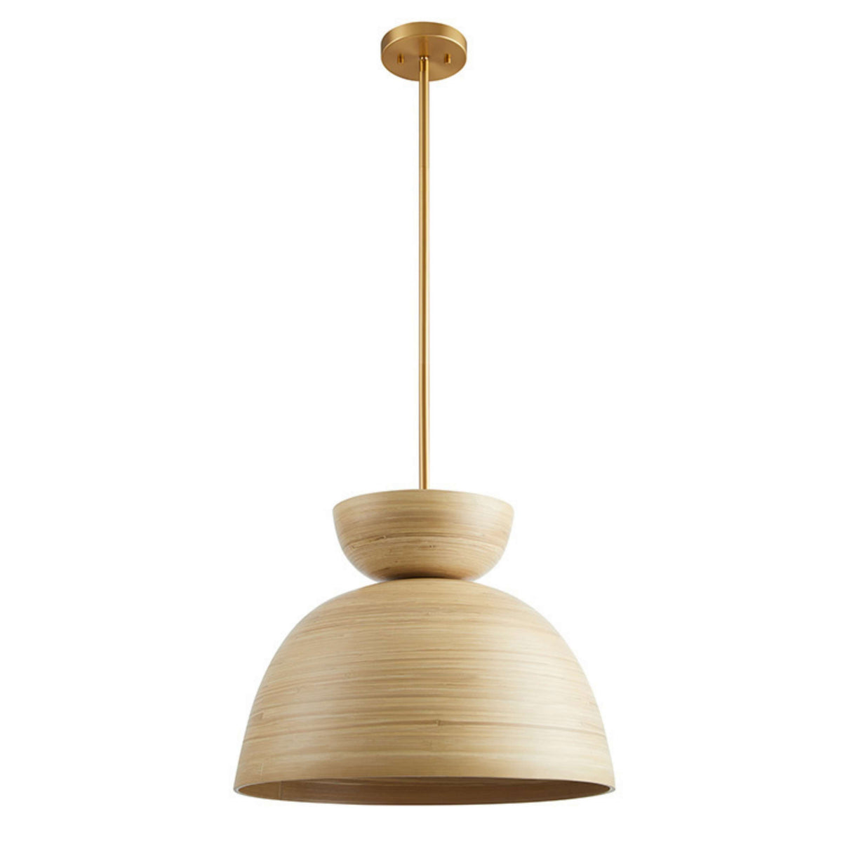 Agave Pendant in Natural Bamboo