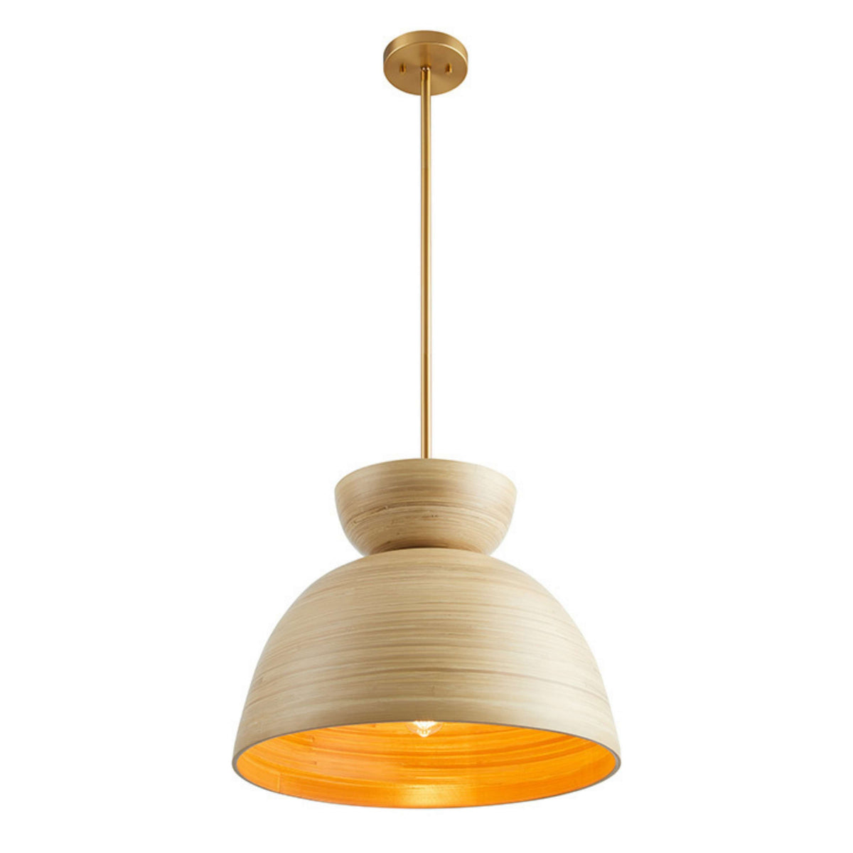 Agave Pendant in Natural Bamboo
