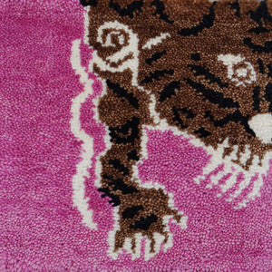Le Tibetan Rug in Fuchsia