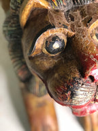 Vintage Carved & Painted Lion