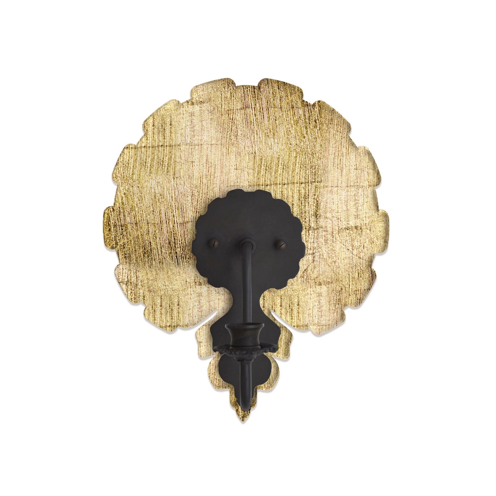 Gold Leaf Scallop Acrylic Sconce