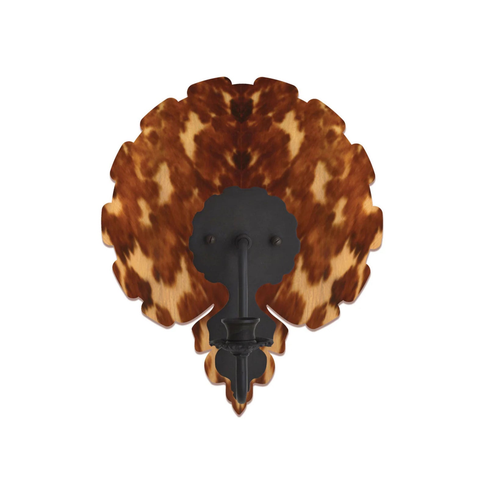 Tortoise Scallop Acrylic Sconce