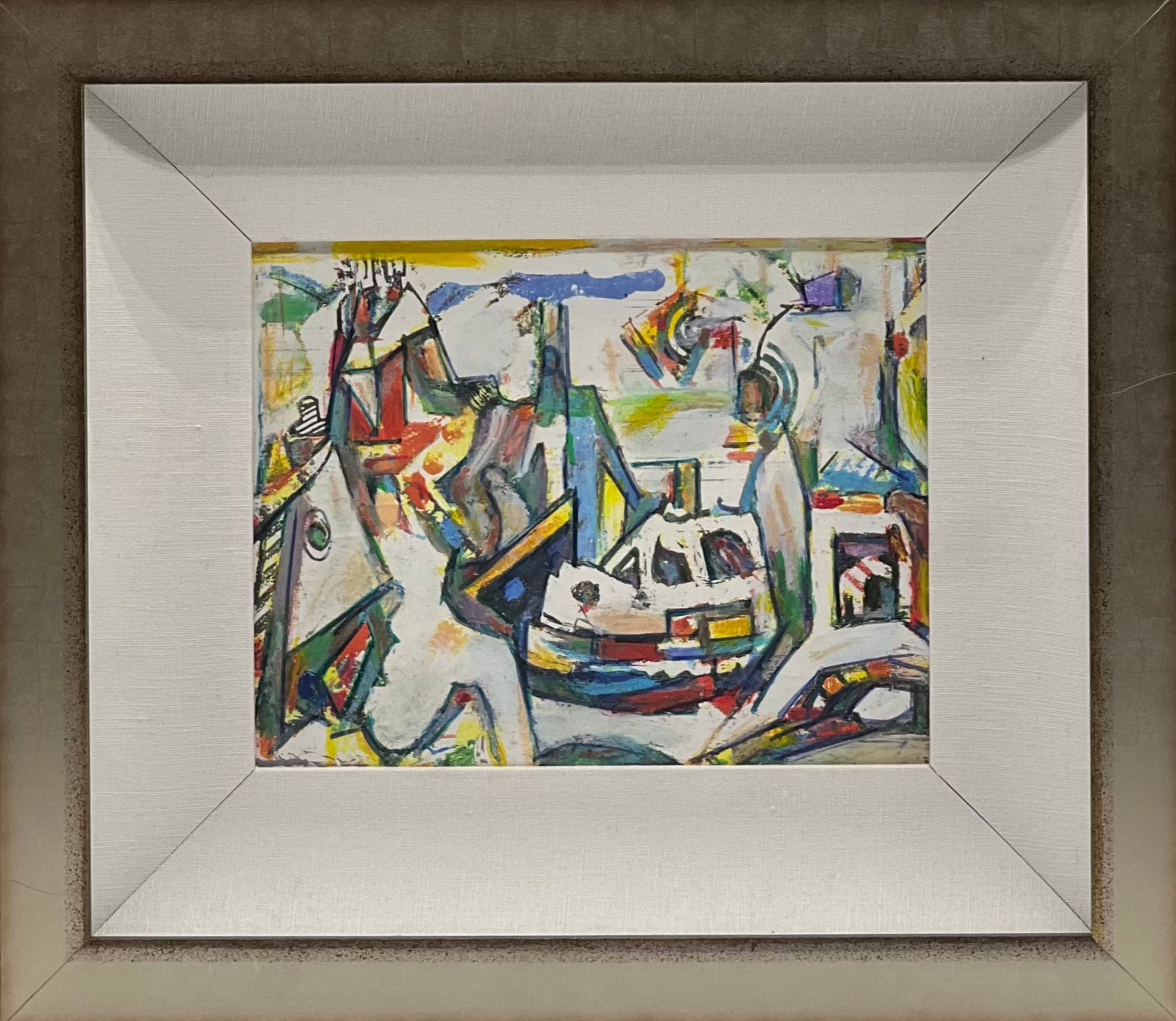 Walter Firpo, Shipyard, Oil on Canvas