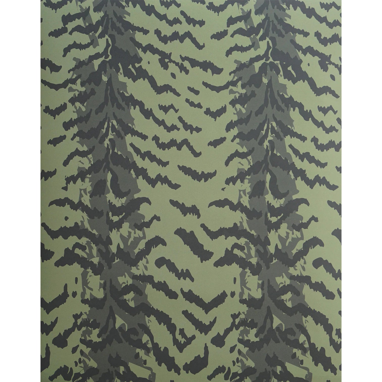 Bengal Wallpaper in Forest Green