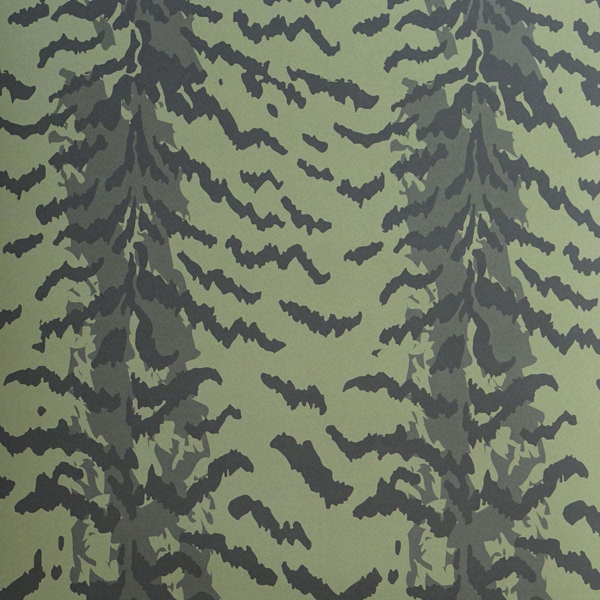 Bengal Wallpaper in Forest Green
