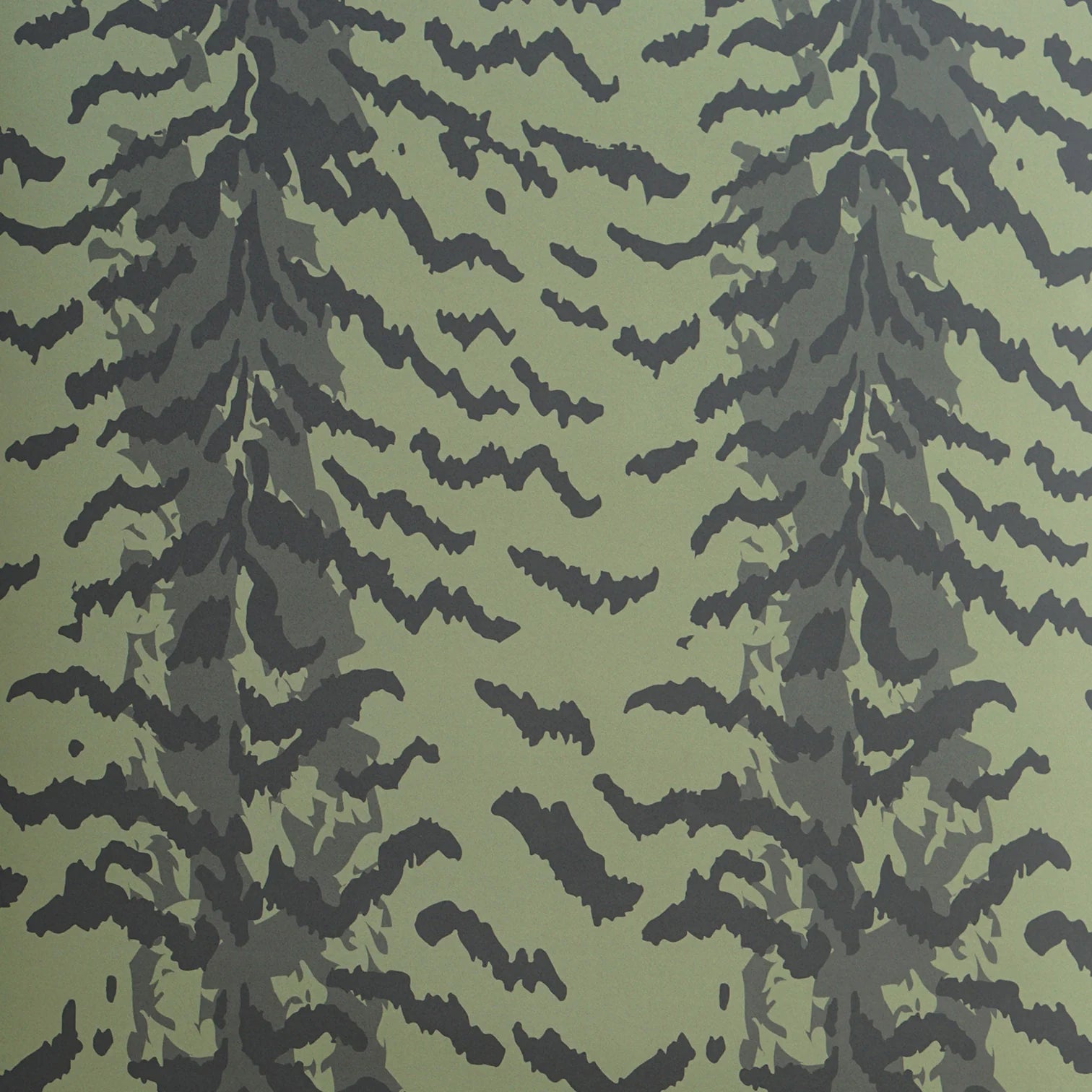 Bengal Wallpaper in Forest Green