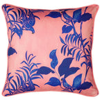 Parrots Pillow in Pink & Blue