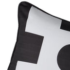 Abstract Pillow in Black & White