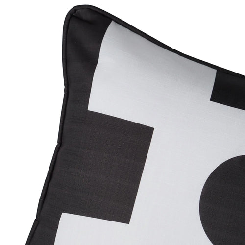 Abstract Pillow in Black & White