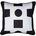 Abstract Pillow in Black & White