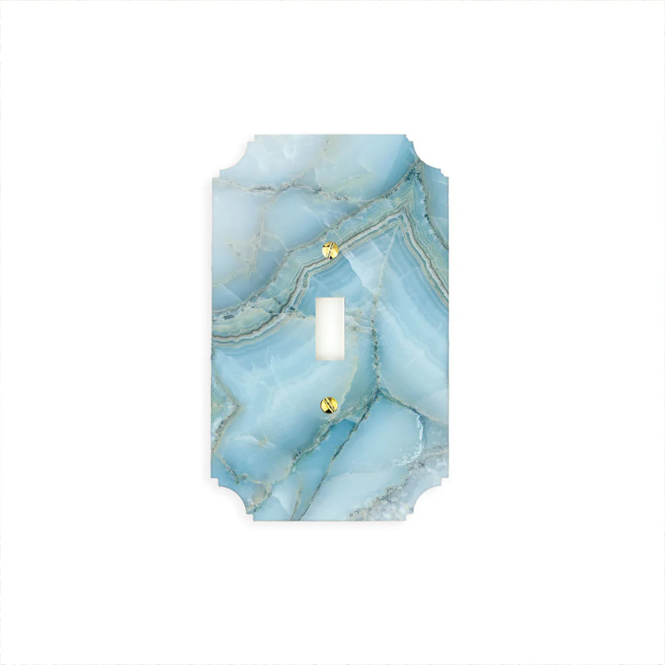 Blue Quartz Acrylic Switch Plates