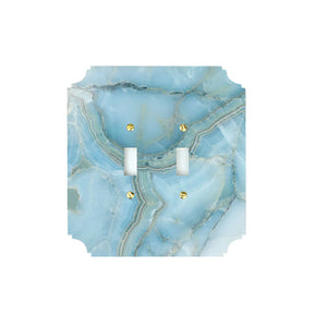 Blue Quartz Acrylic Switch Plates