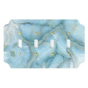 Blue Quartz Acrylic Switch Plates