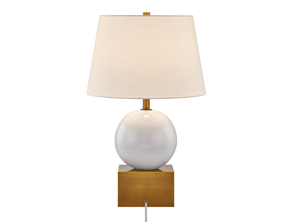 Brumfield Table Lamp in White