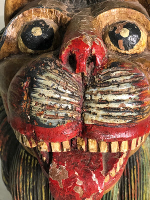 Vintage Carved and Painted Lion