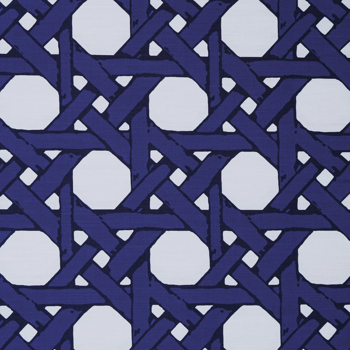 Cane Back Pillow in Navy