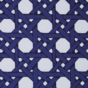 Cane Back Pillow in Navy