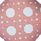 Cane Back Pillow in Coral