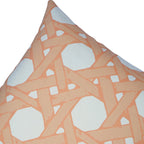 Cane Back Pillow in Sherbet