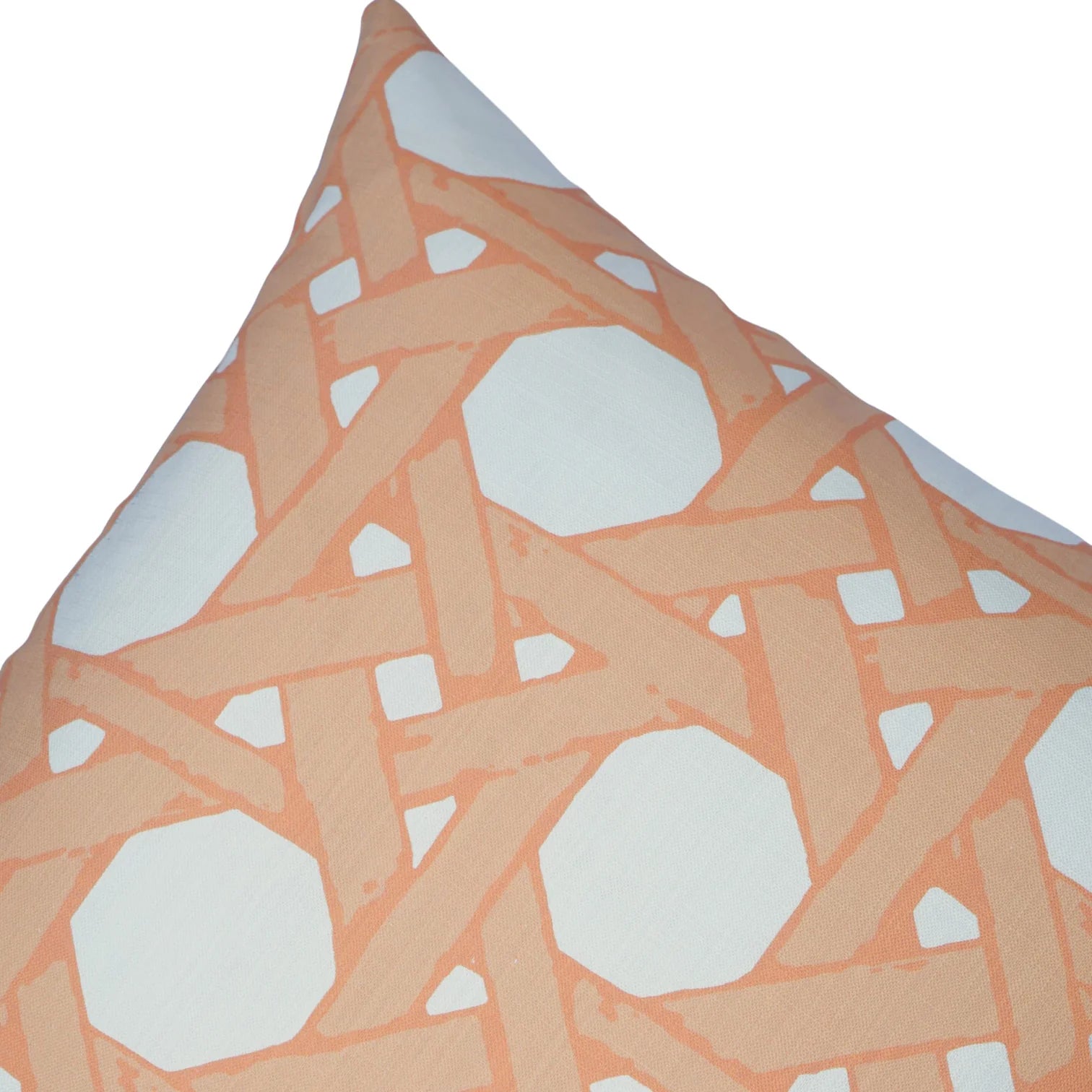 Cane Back Pillow in Sherbet
