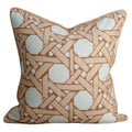 Cane Back Pillow in Raffia