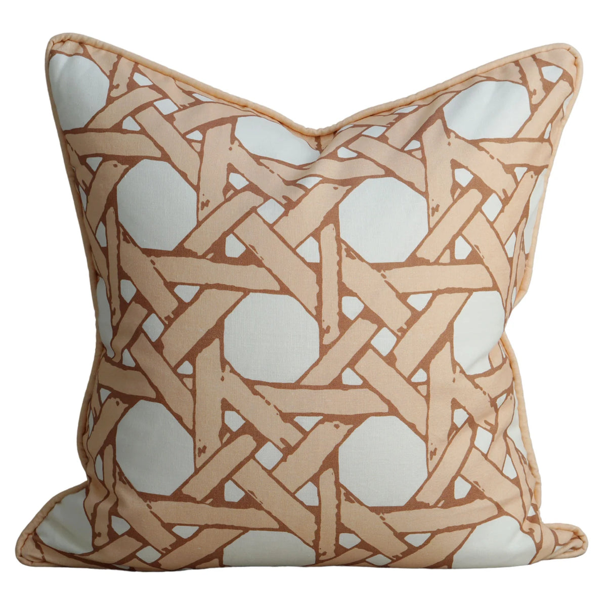Cane Back Pillow in Raffia