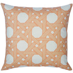 Cane Back Pillow in Sherbet