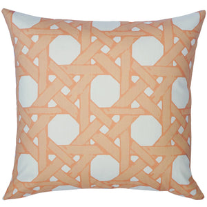 Cane Back Pillow in Sherbet