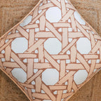 Cane Back Pillow in Raffia