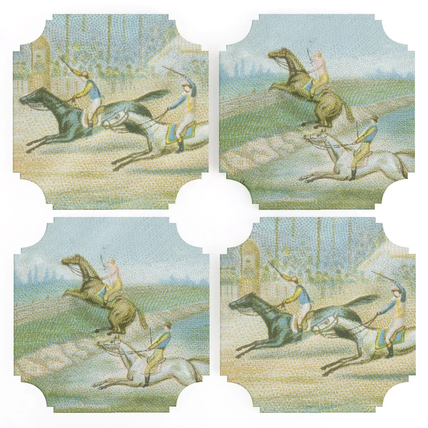 Race Horse Acrylic Coasters