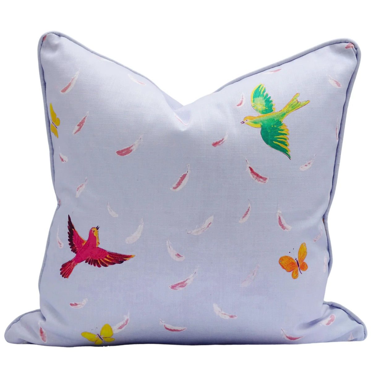 Feathers Pillow in Grey