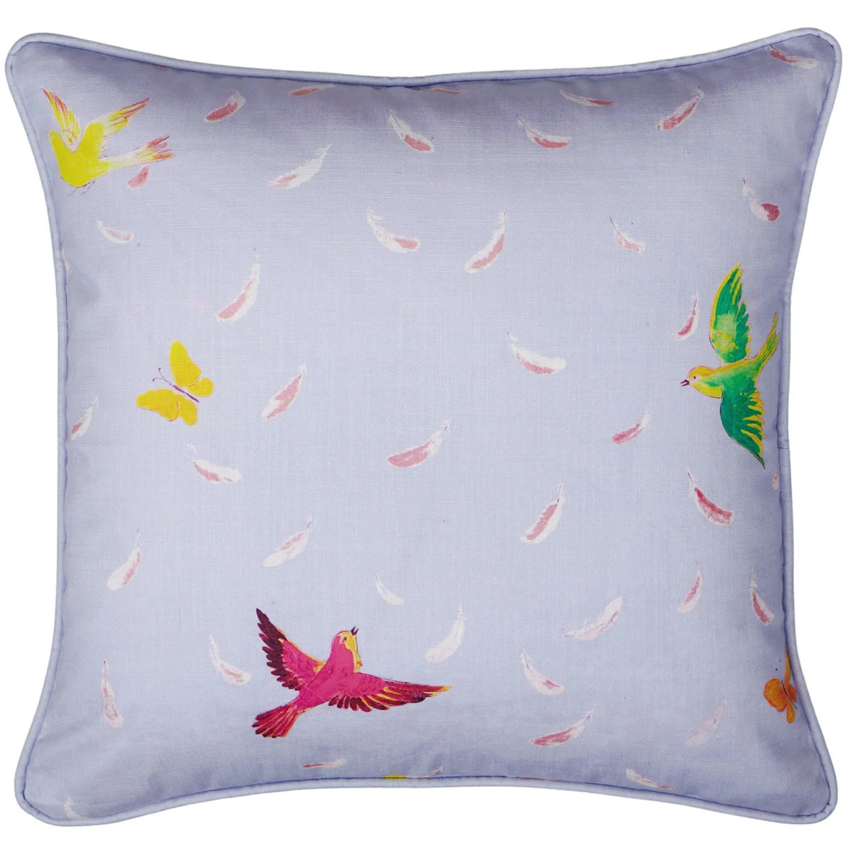 Feathers Pillow in Grey