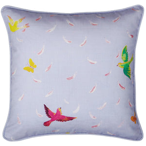 Feathers Pillow in Grey
