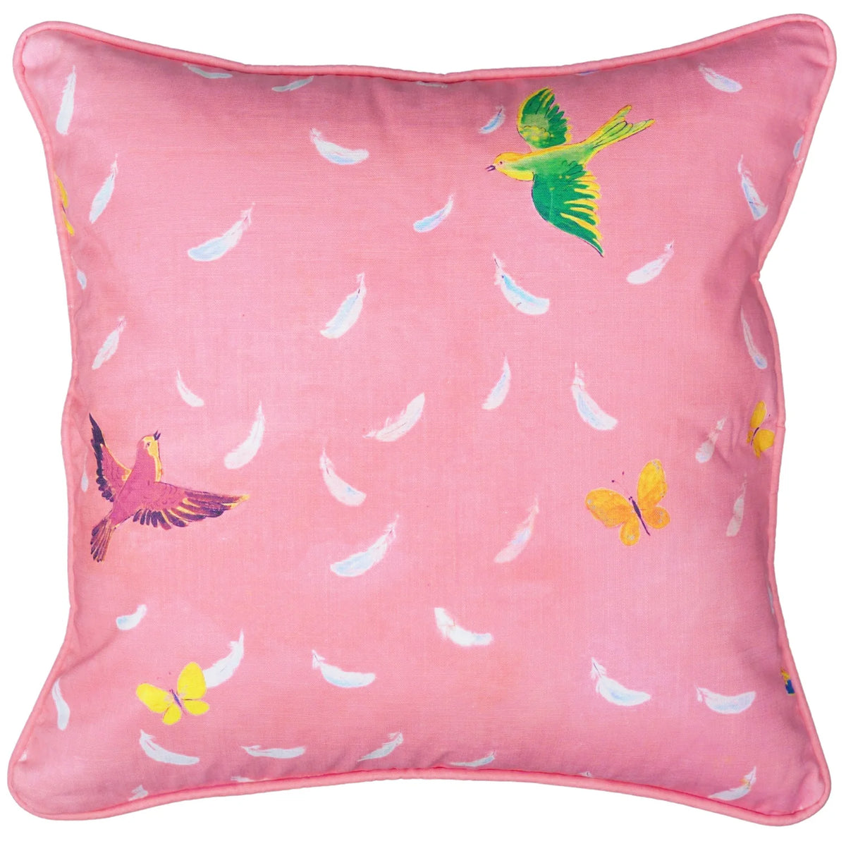 Feathers Pillow in Pink