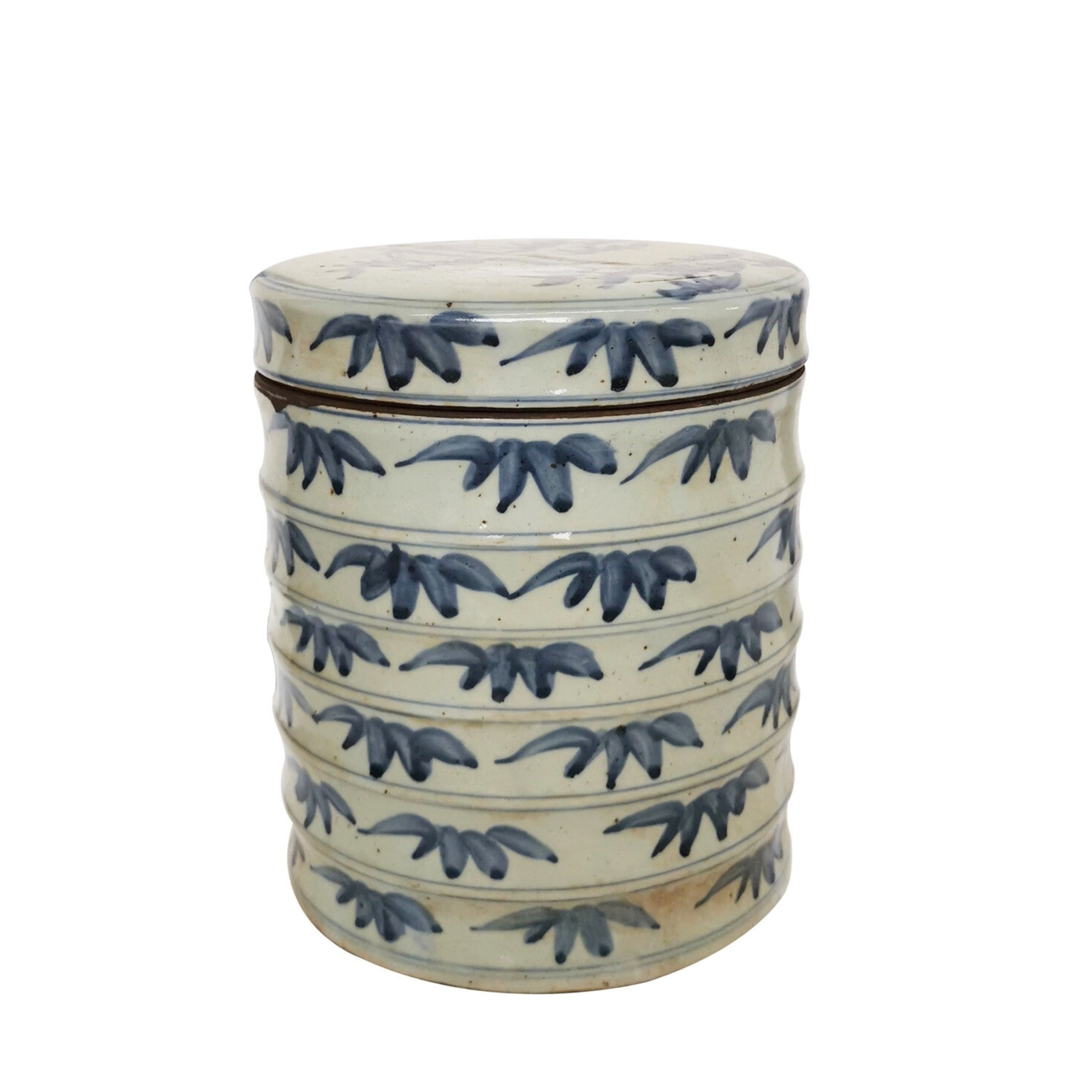 Blue and White Bamboo Dim Sum Box