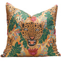 Fierce Leopard Pillow in Ochre