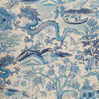 Gardens of Chinoise Pillow in Porcelain Blue