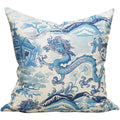 Gardens of Chinoise Pillow in Porcelain Blue