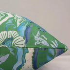 Gardens of Chinoise Pillow in Herbal Green