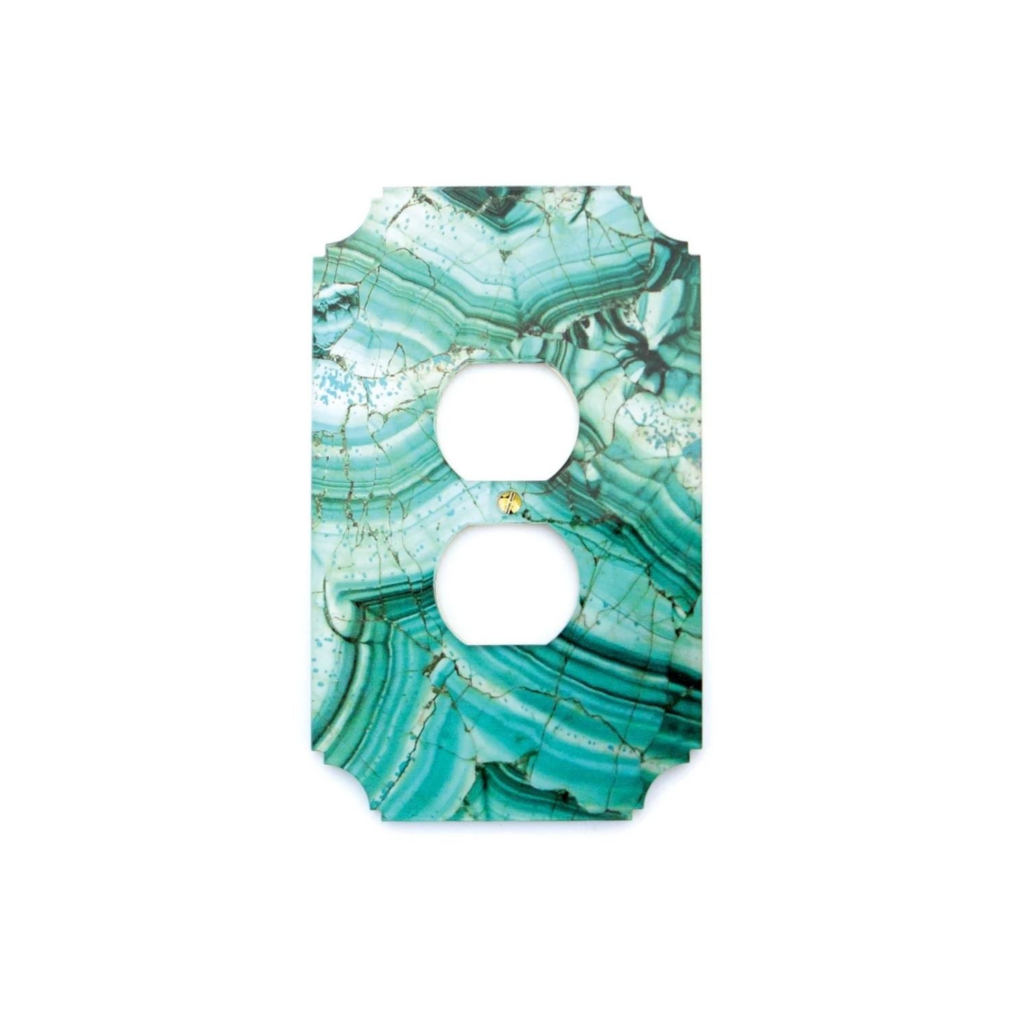 Georgian Malachite Outlet Cover