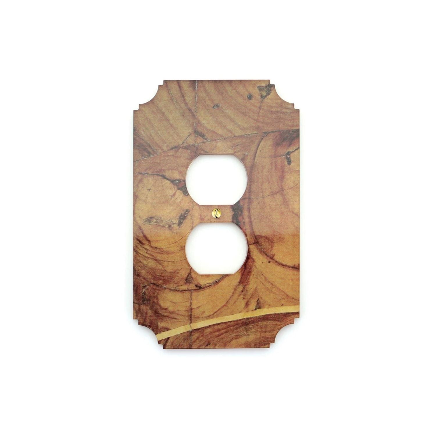 Georgian Oyster Wood Outlet Cover