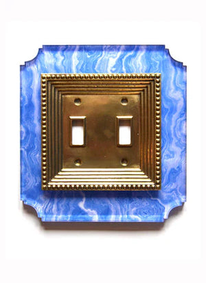 Georgian Acrylic & Brass Switch Plates