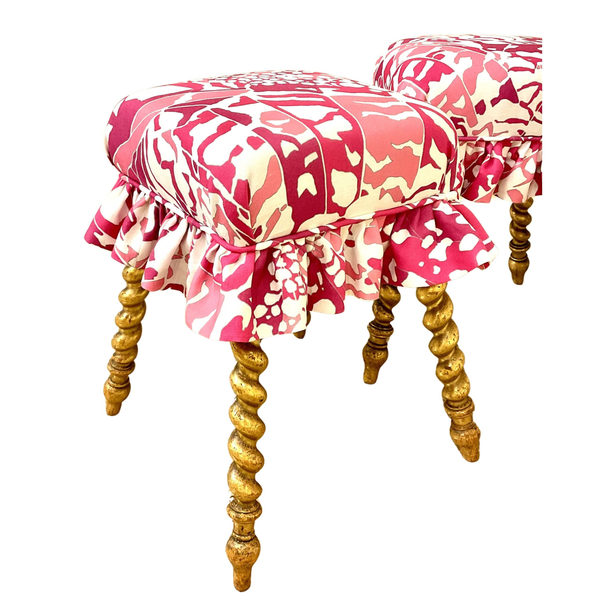 Pair of Gilt Stools