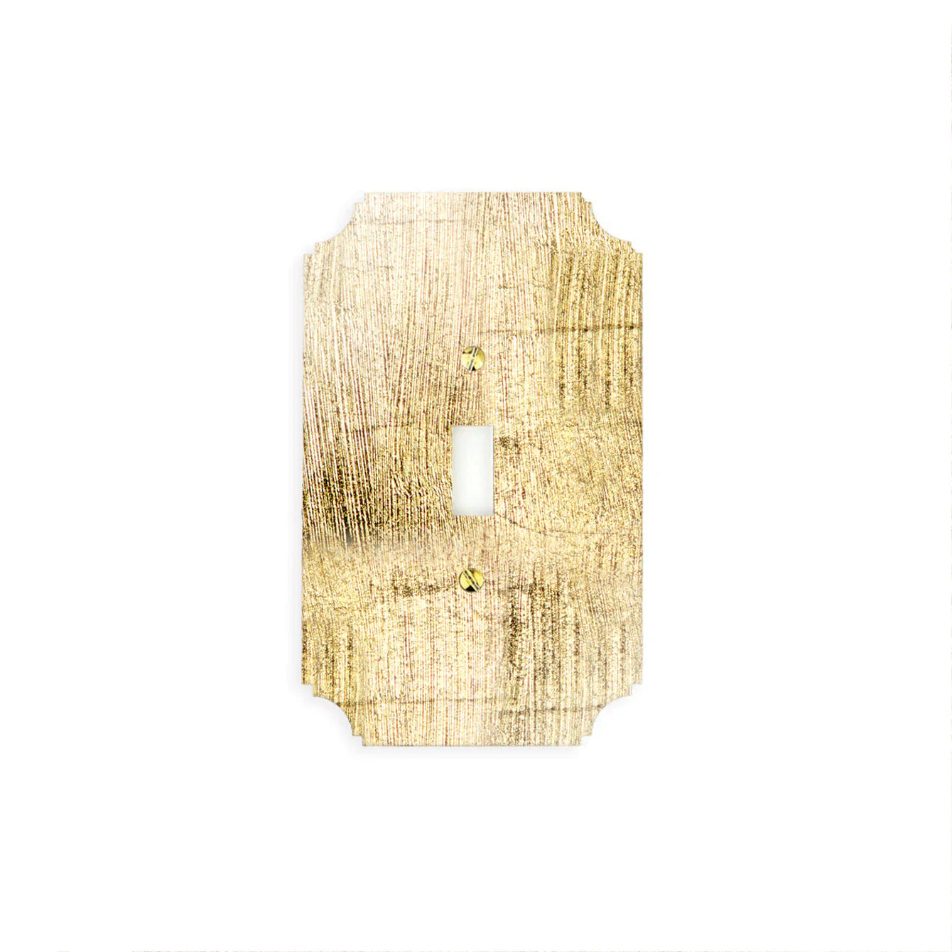Gold Leafed Acrylic Switch Plate