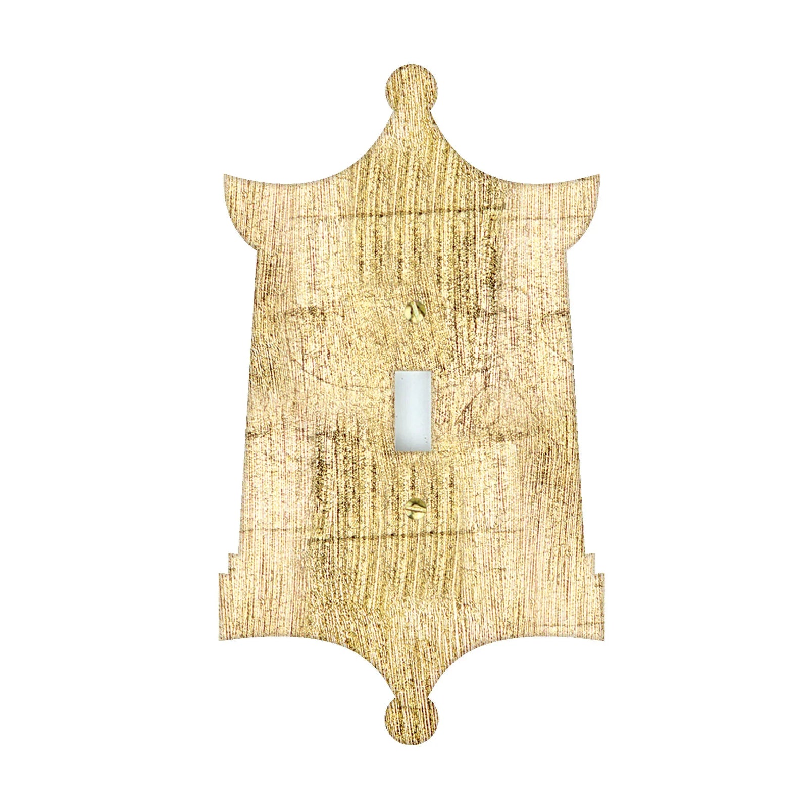 Reverse Gold Pagoda Acrylic Switch Plates