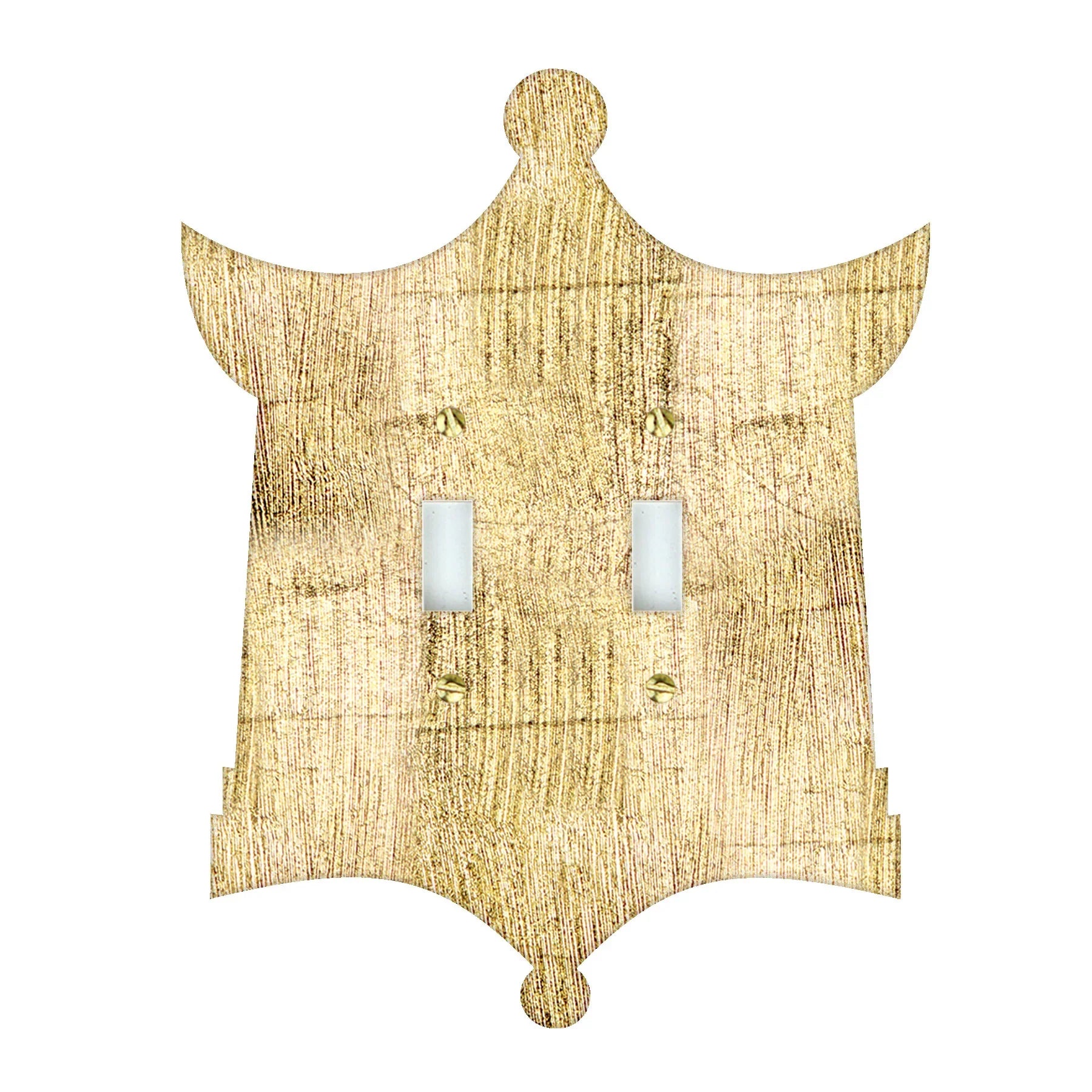 Reverse Gold Pagoda Acrylic Switch Plates